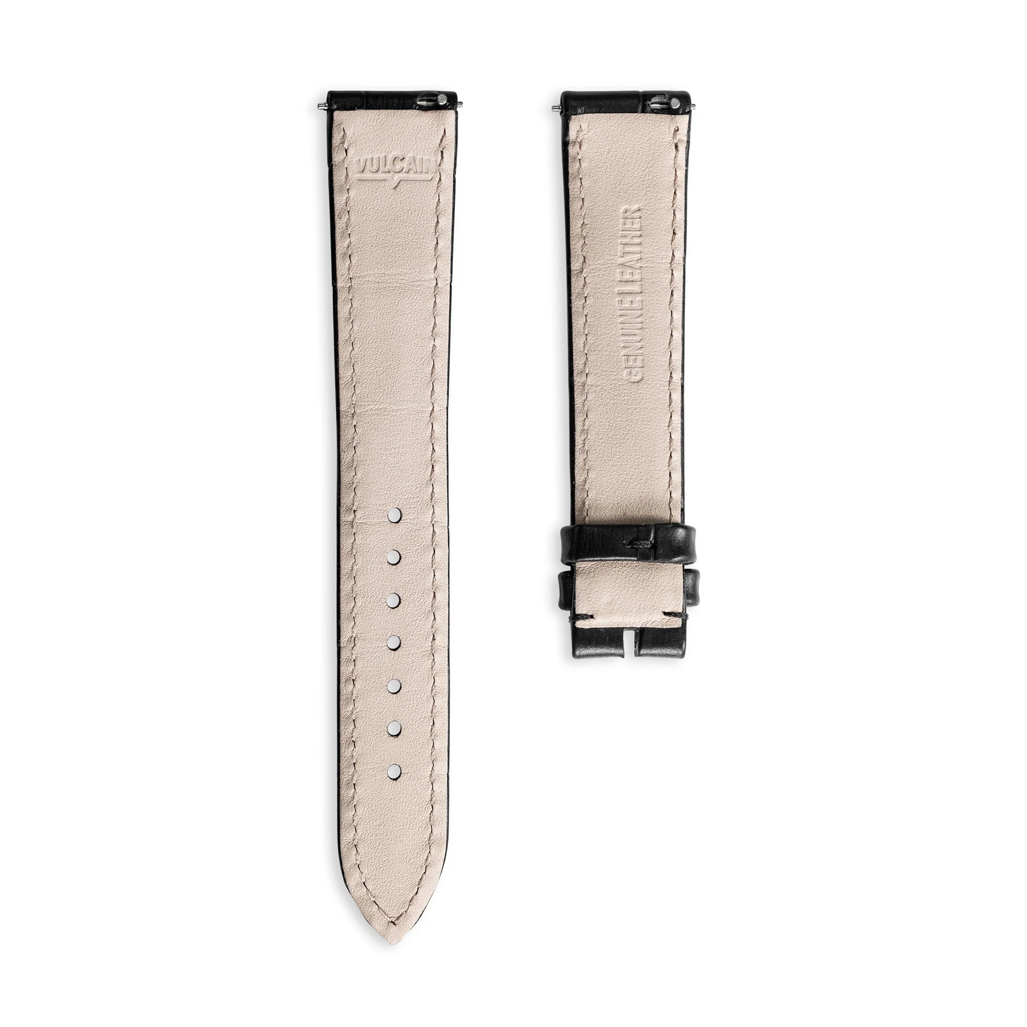 Black Calf Skin Leather Alligator-Printed 42MM - Image 2