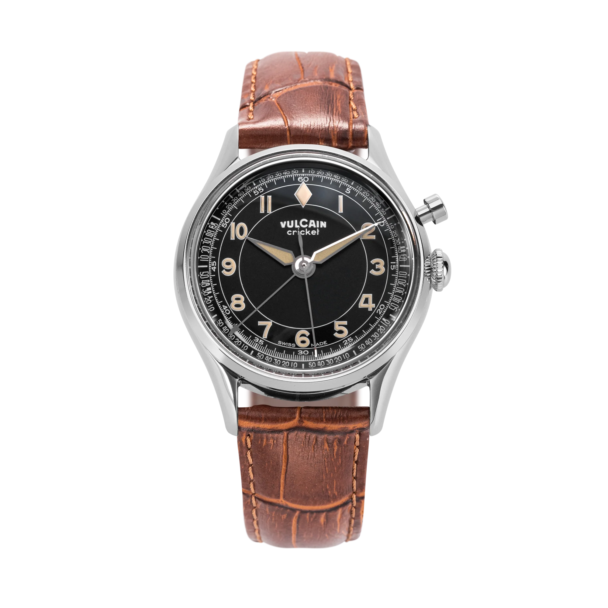 Cricket Classique 36 mm - Black & Khaki numbers - Image 3