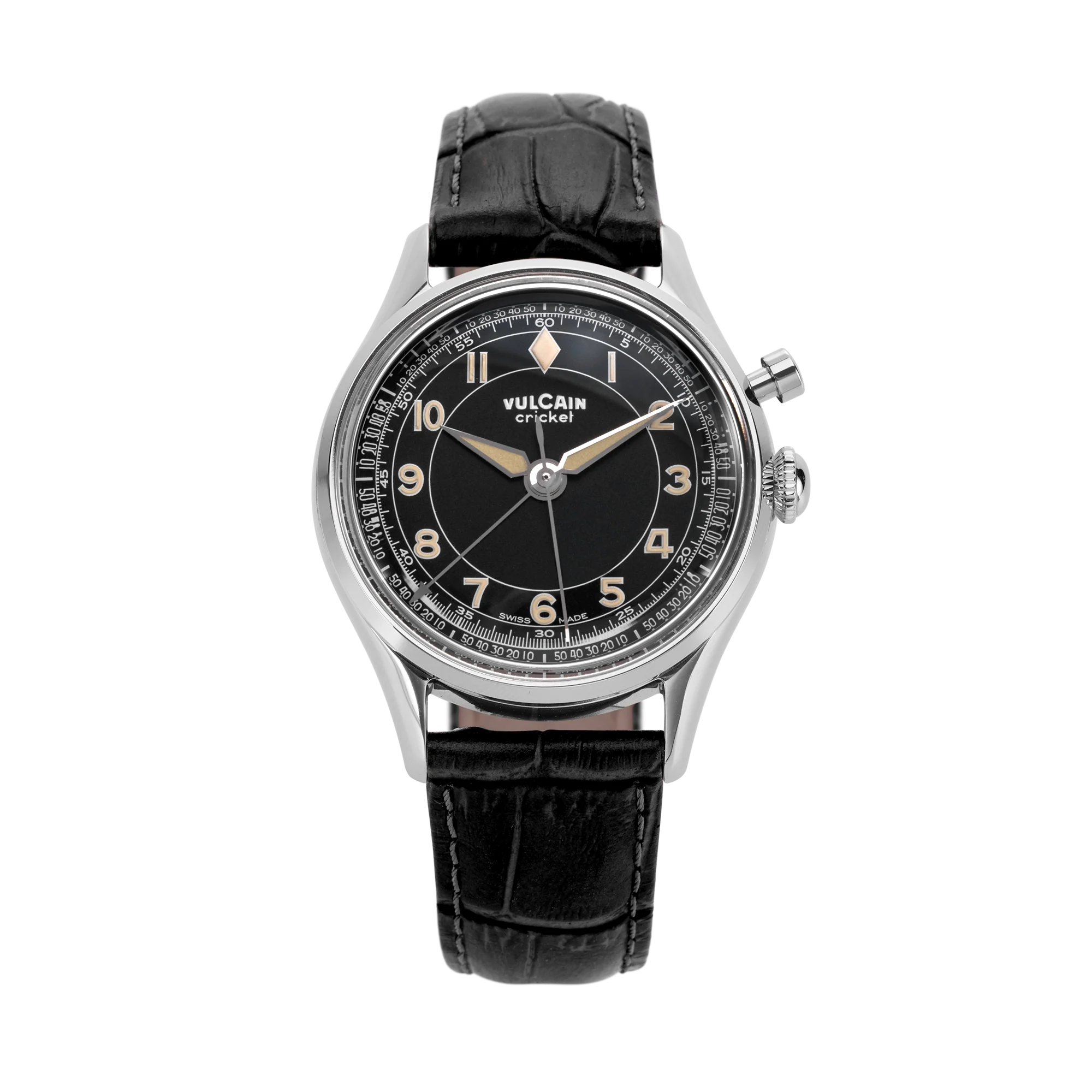 Cricket Classique 36 mm - Black & Khaki numbers - Image 6