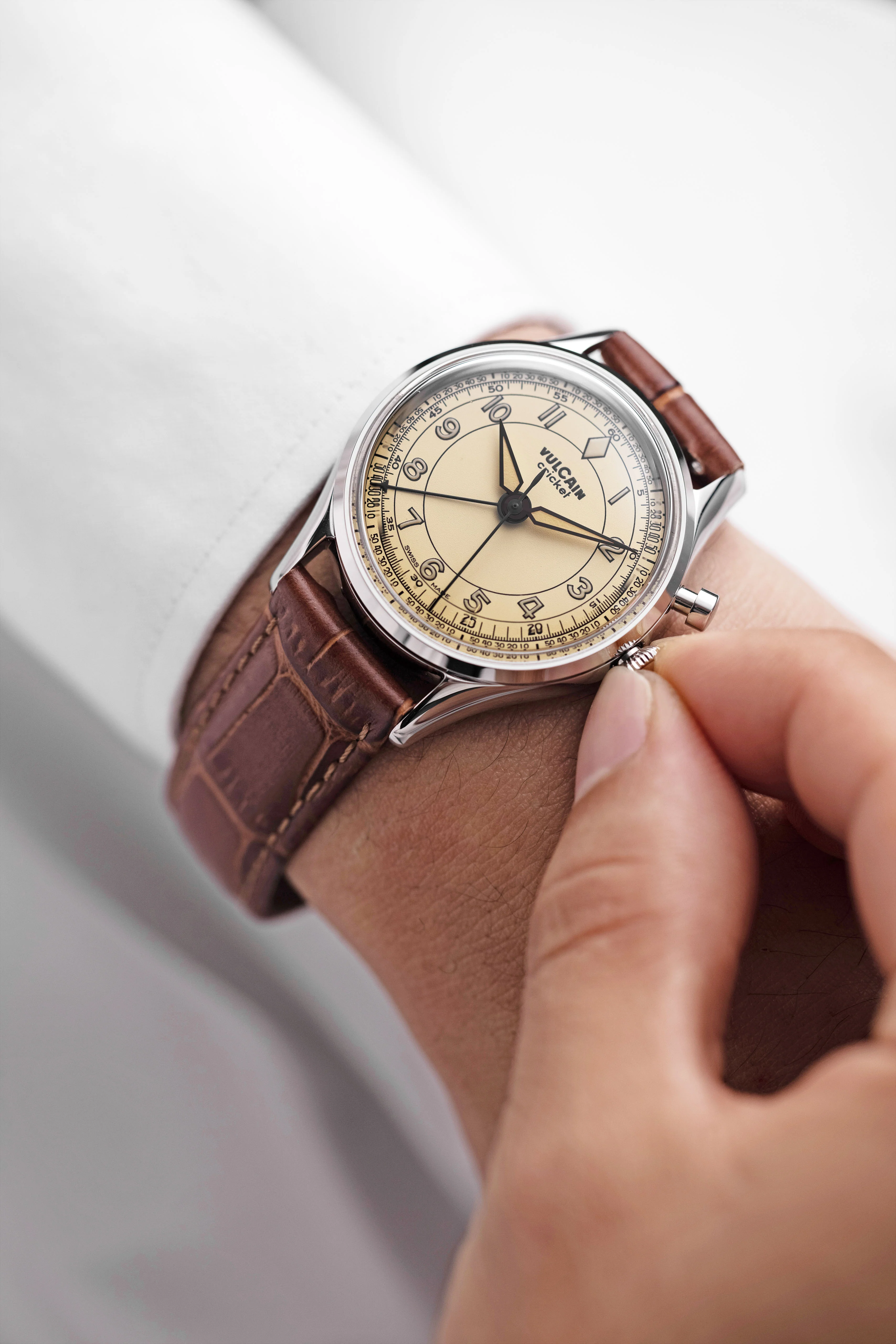 Cricket Classique 36 mm - Khaki Brown - Image 17