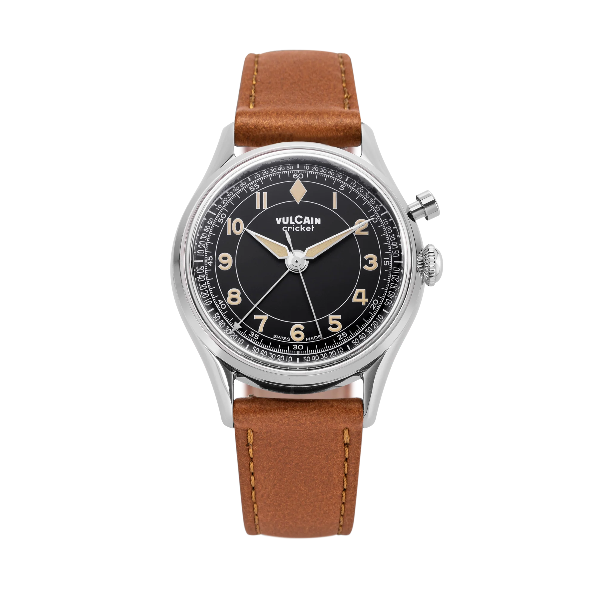 Cricket Classique 36 mm - Black & Khaki numbers - Image 20