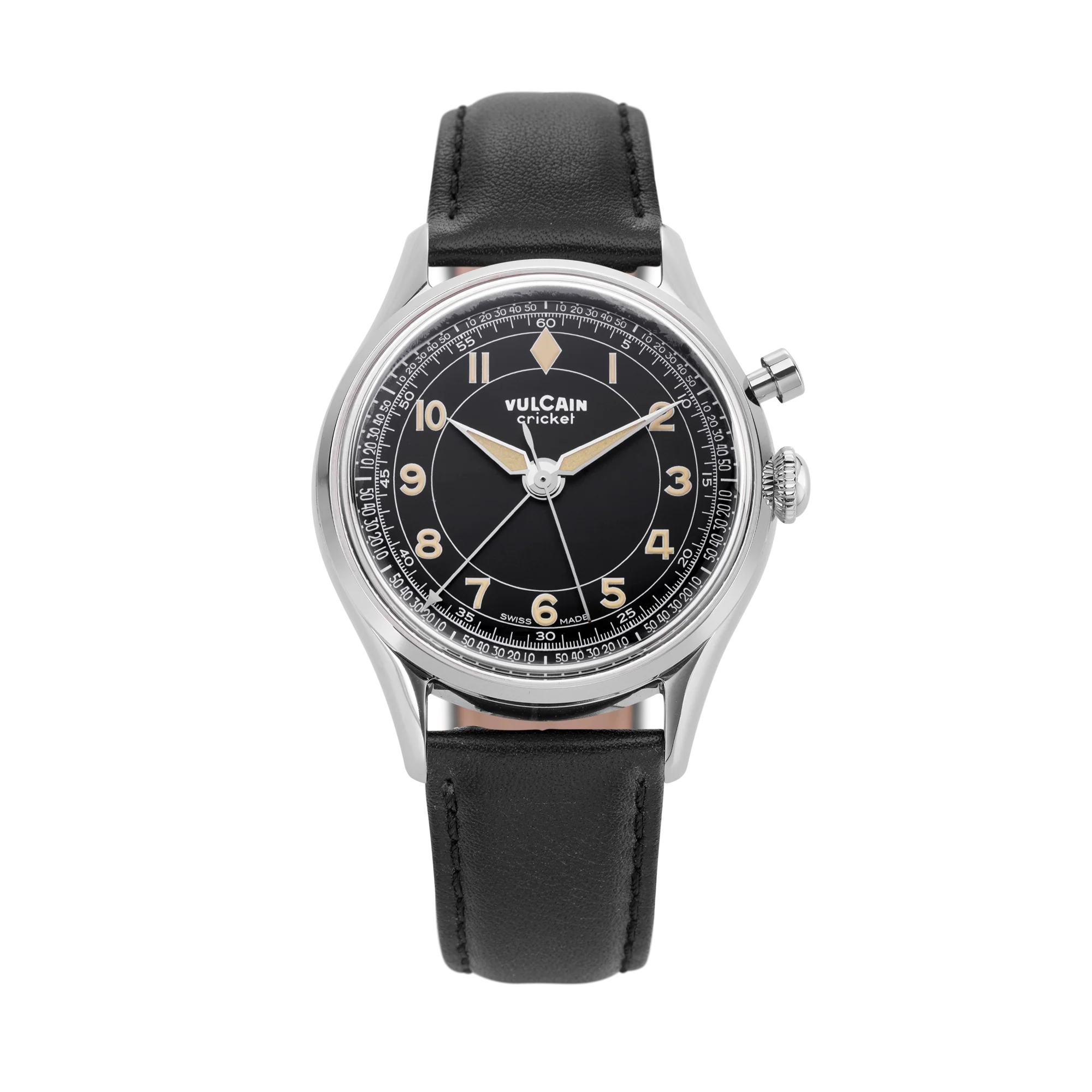 Cricket Classique 39 mm - Black & Khaki numbers - Image 7