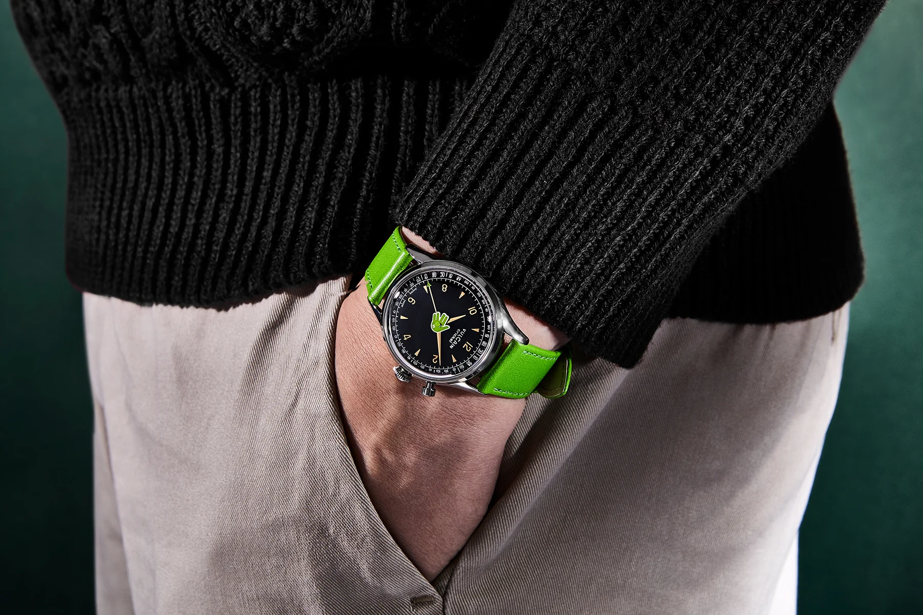 "Vulcain Salute" 36 mm - Green - Image 4