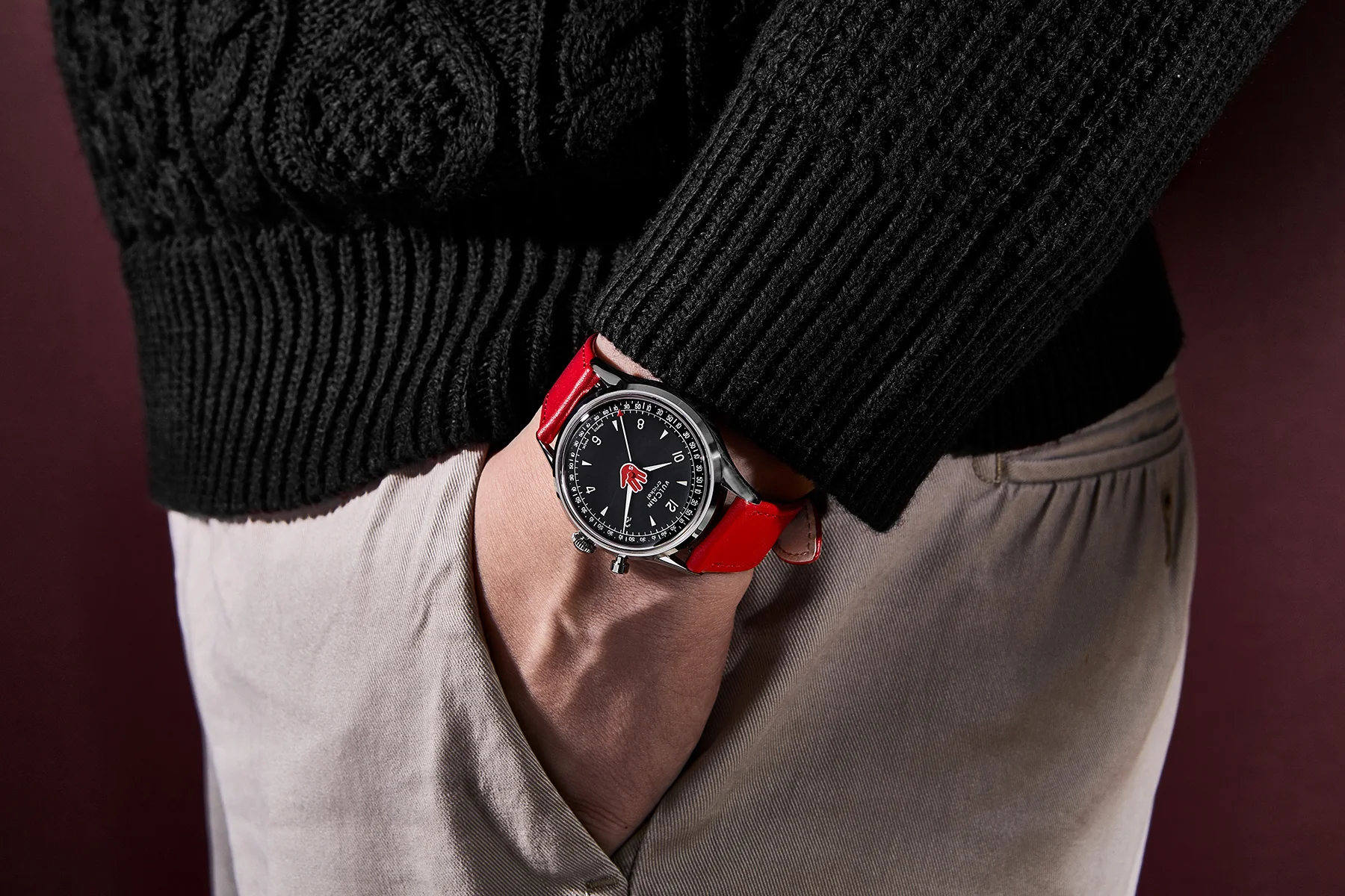 "Vulcain Salute” 39 mm - Red - Image 6